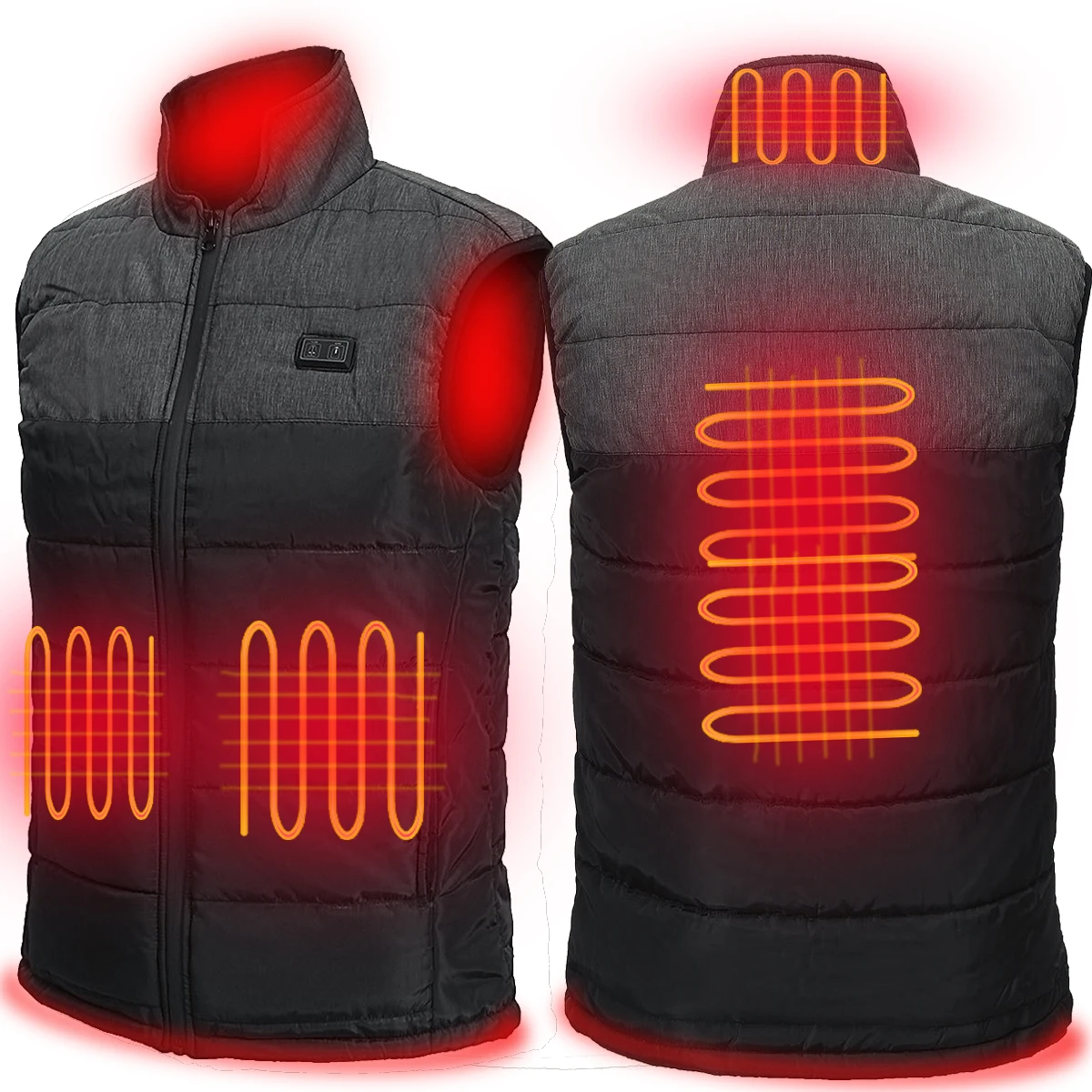 Men and Women USB Charging Intelligent Adjustment Heating Smart Thermal Heated Clothing Sleeveless Heated Vest