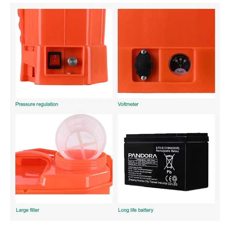 Pandora sprayer battery 12V 8AH 12V 12AH lithium battery lead acid battery