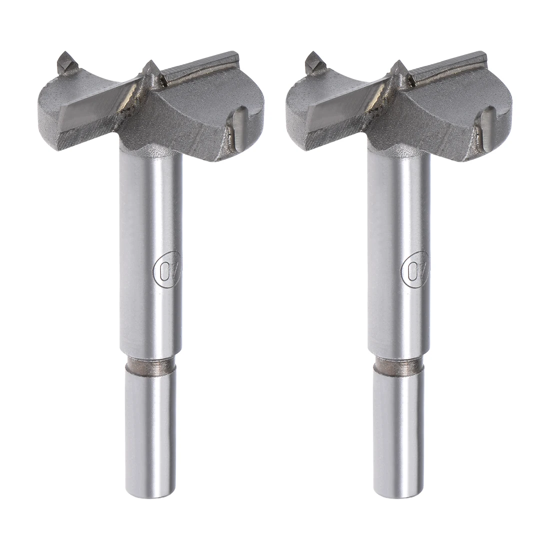 Forstner Wood Boring Drill Bits 40mm Dia. Hole Saw Carbide Tip 9mm Round Shank Cutting for Hinge Plywood MDF CNC Tool 2Pcs