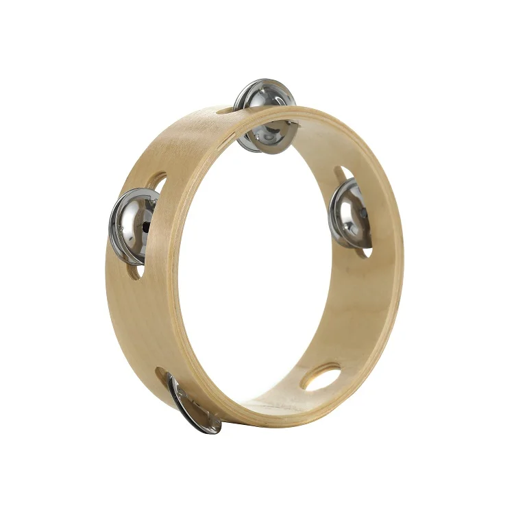 Percussion Wooden Toy Tambourine Instruments Headless Drum For Children