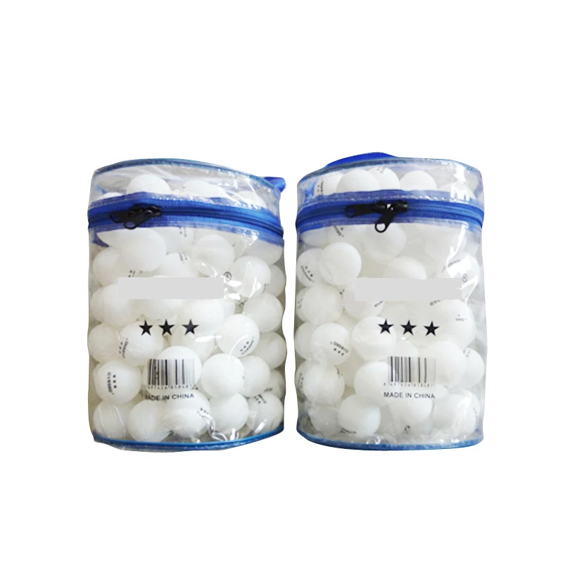 Easy to carry PP table tennis 40MM plastic training ball 100 pcs pingpong ball bucket