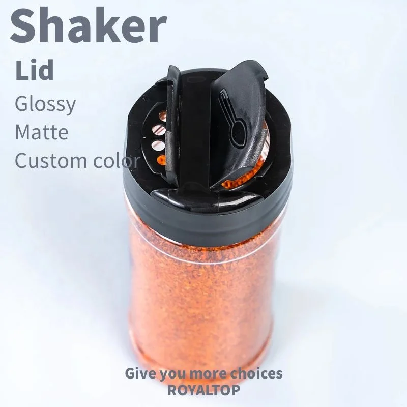 Excellent value condiment container 2oz 4oz 8oz plastic spice bottles spice flip top jar Food grade plastic spice shaker