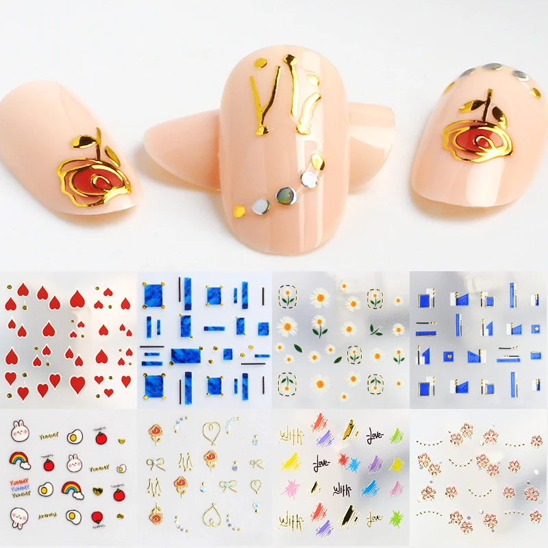 Beautysticker Nail Art Manufacturer Colorful Nail Designs art Decoration 3d flower nail art