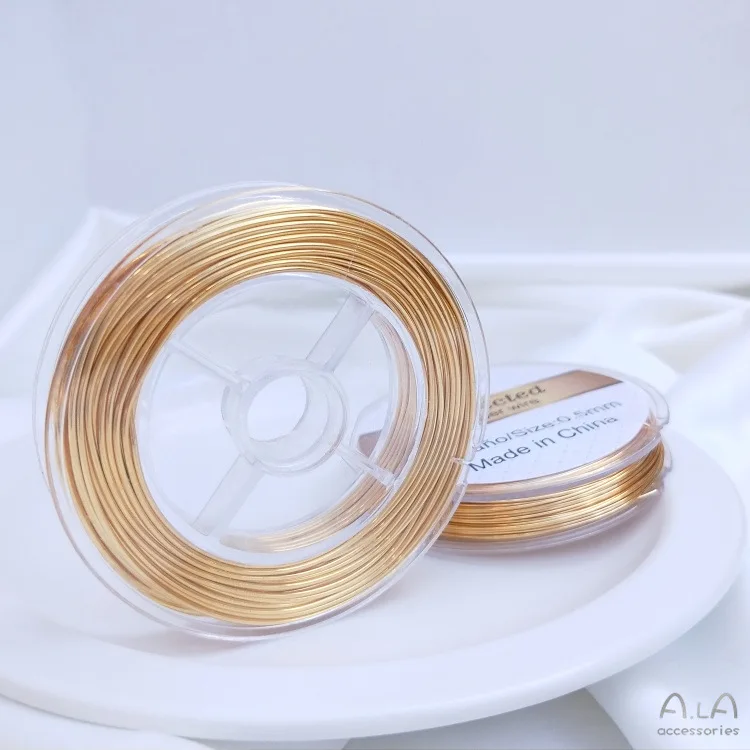 Jewelry Wire Components Wholesale 0.4mm/0.5mm/0.6mm/0.8mm/1.0mm DIY Soft Copper Wire for Jewellery Making
