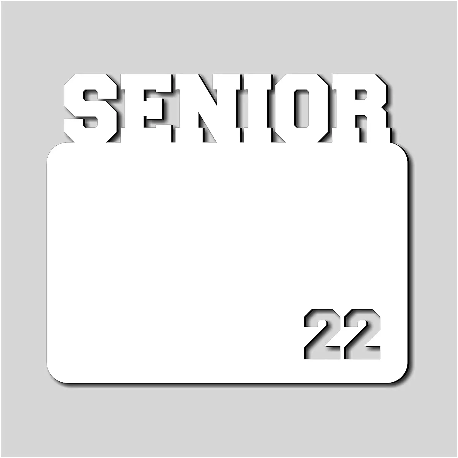 2024 Hot Custom Shape/Size DIY Design Printable Photo Picture Frame Sublimation Blank MDF Graduation Photo Picture Frame