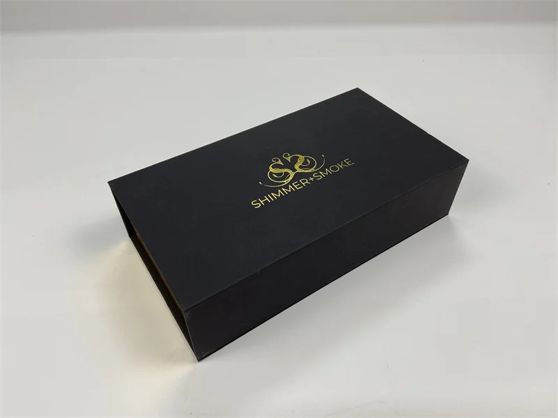 wholesale rigid gift boxes book shaped magnetic luxury gold packaging boxes magnet lid custom boxes for small business