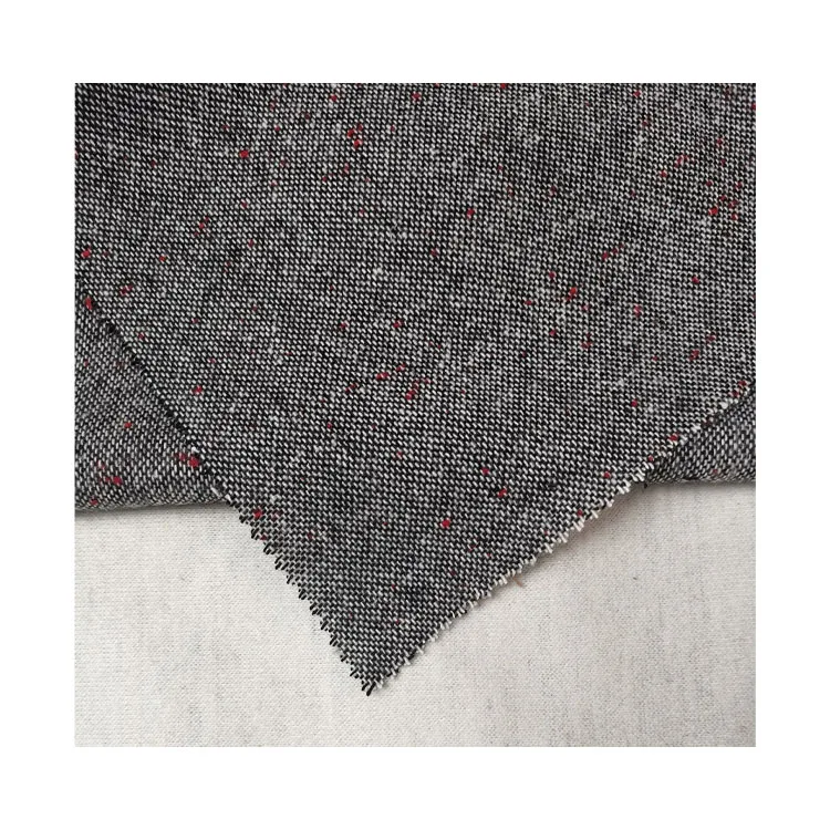 10%w 90% OT new style for suits and trousers wool blend fancy tweed fabric
