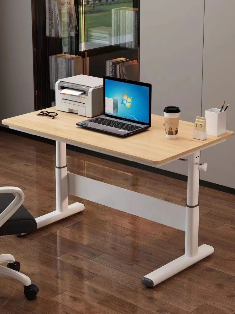 China Supplier Competitive Price High Quality Adjustable Office Table MDF Lifting Table For Sale