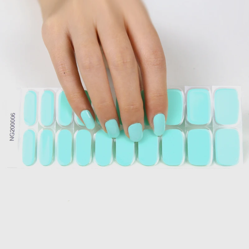 Non-toxic SEMI Cured gel nail wraps New Hot Selling Nail Polish gel nail