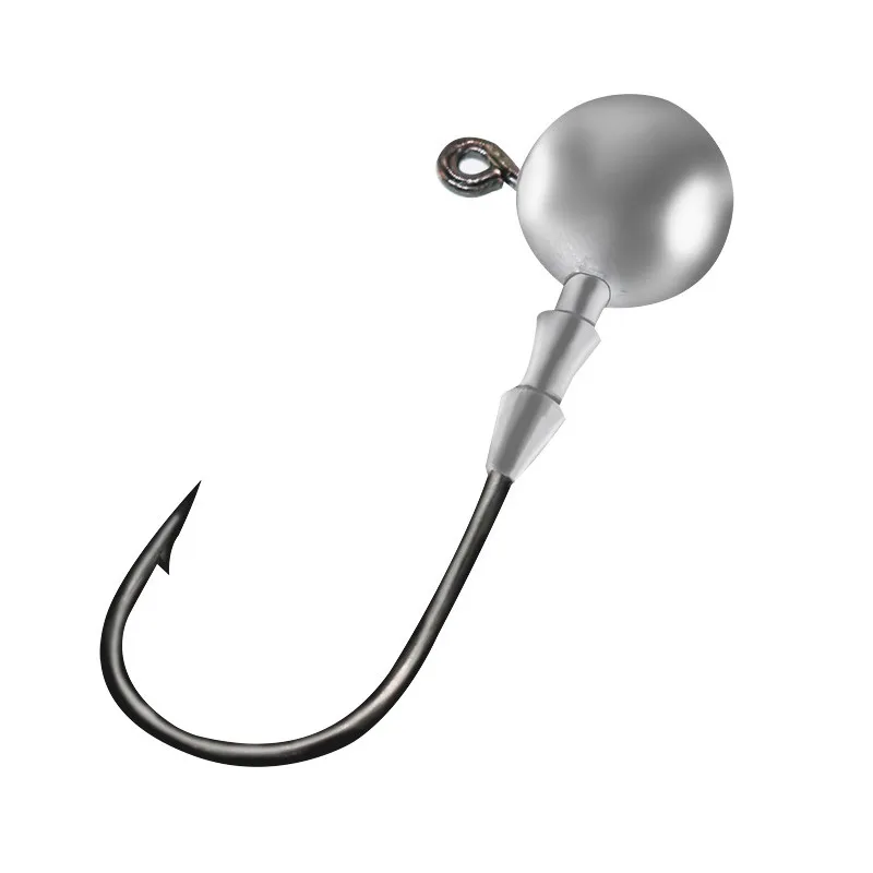 Wholesale Saltwater 30pcs Jighead Lead Jig Head Hooks Jig fishing hooks freshwater Barbed Hook Jig Head Fishing
