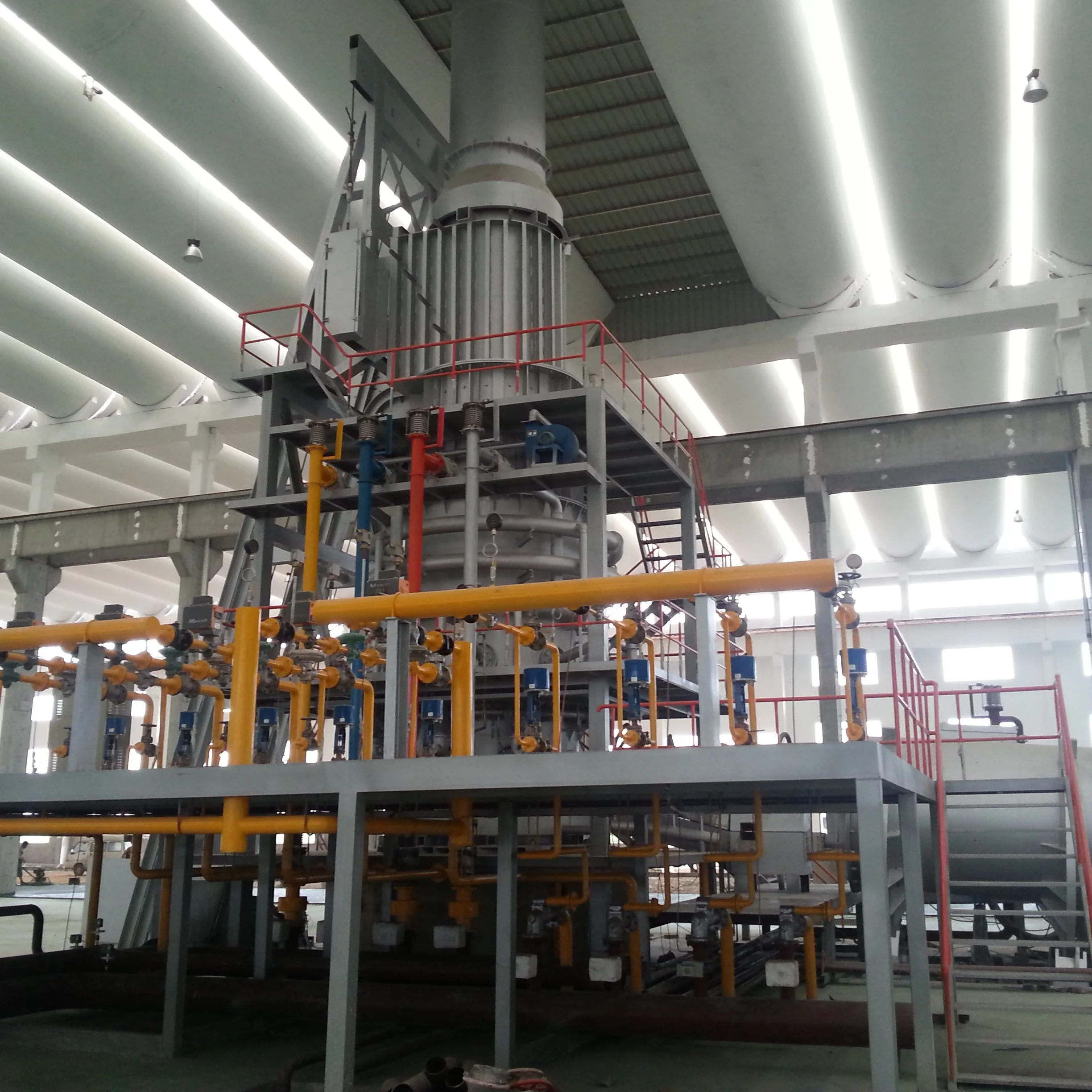 20t/h Gas Fired Shaft Type  Melting/Smelting Furnace+Tilting Type Holding Furnace for Copper