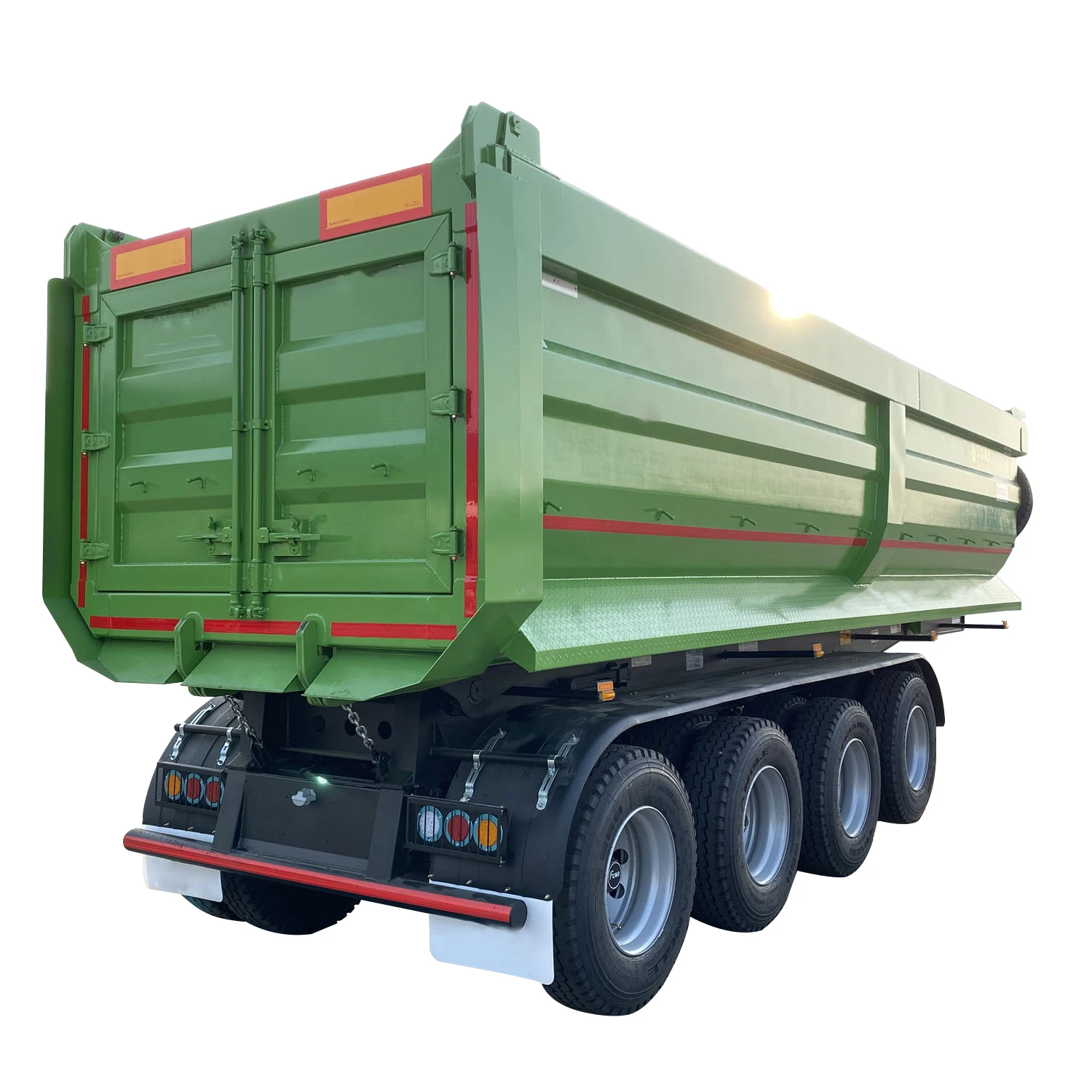 3 4 Axles Tipper Tipping Trailer Dump Box Semi Trailer For Africa