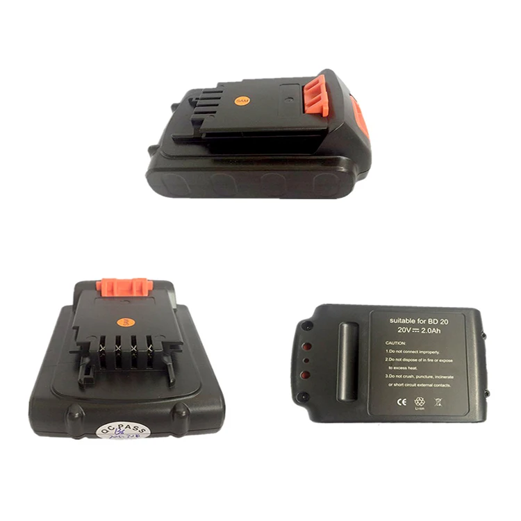 Li-ion lithium  battery charger for black and decker 20v lithium  battery for black and decker