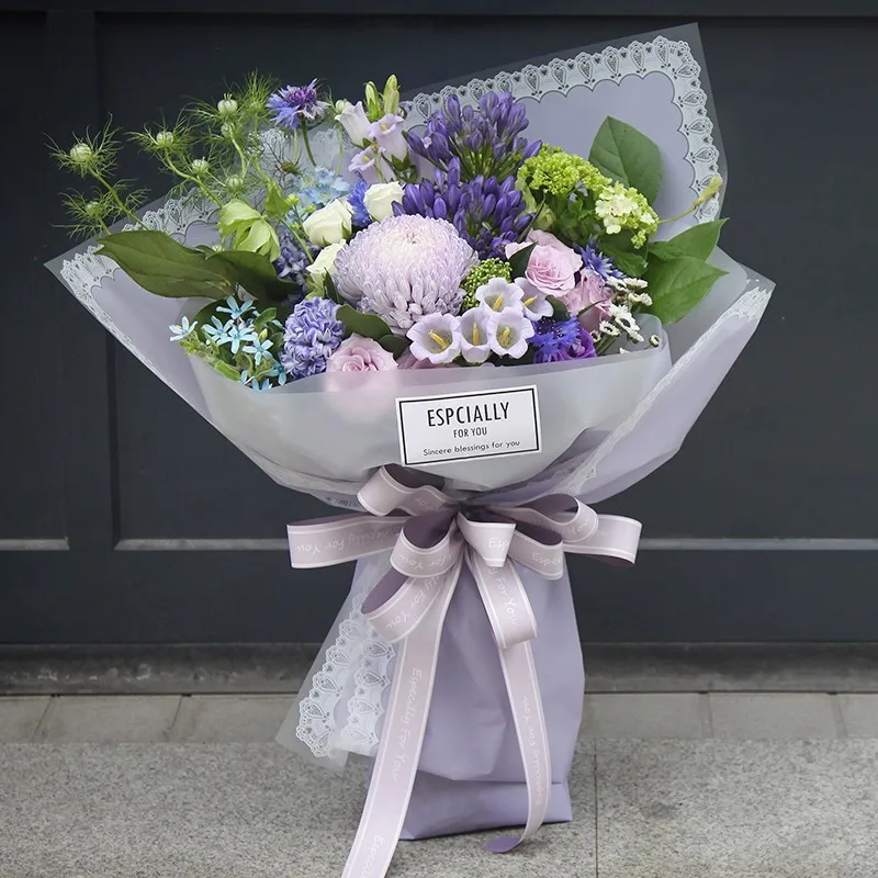 
Thickened mist surface paper Lace border waterproof wrapping paper material 