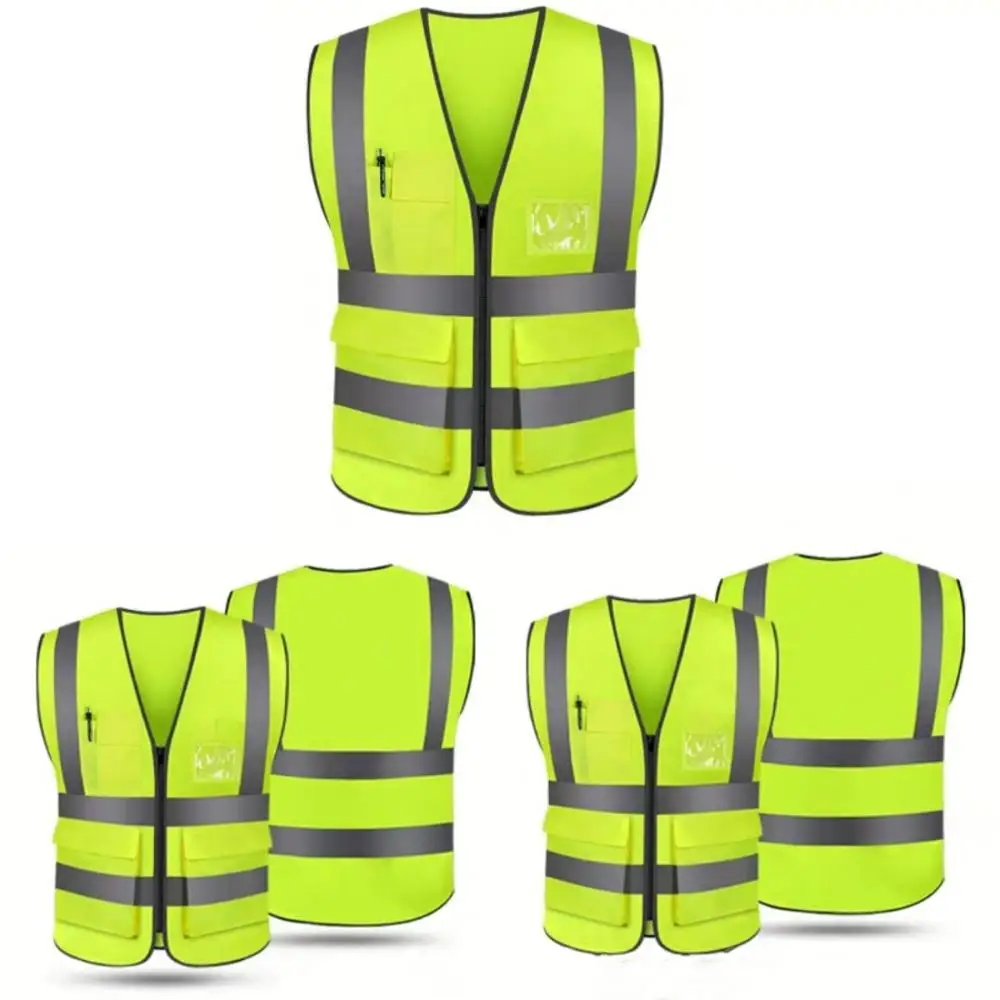 Breathable reflective clothing road suit multi-pocket reflective clothing Multi Choice