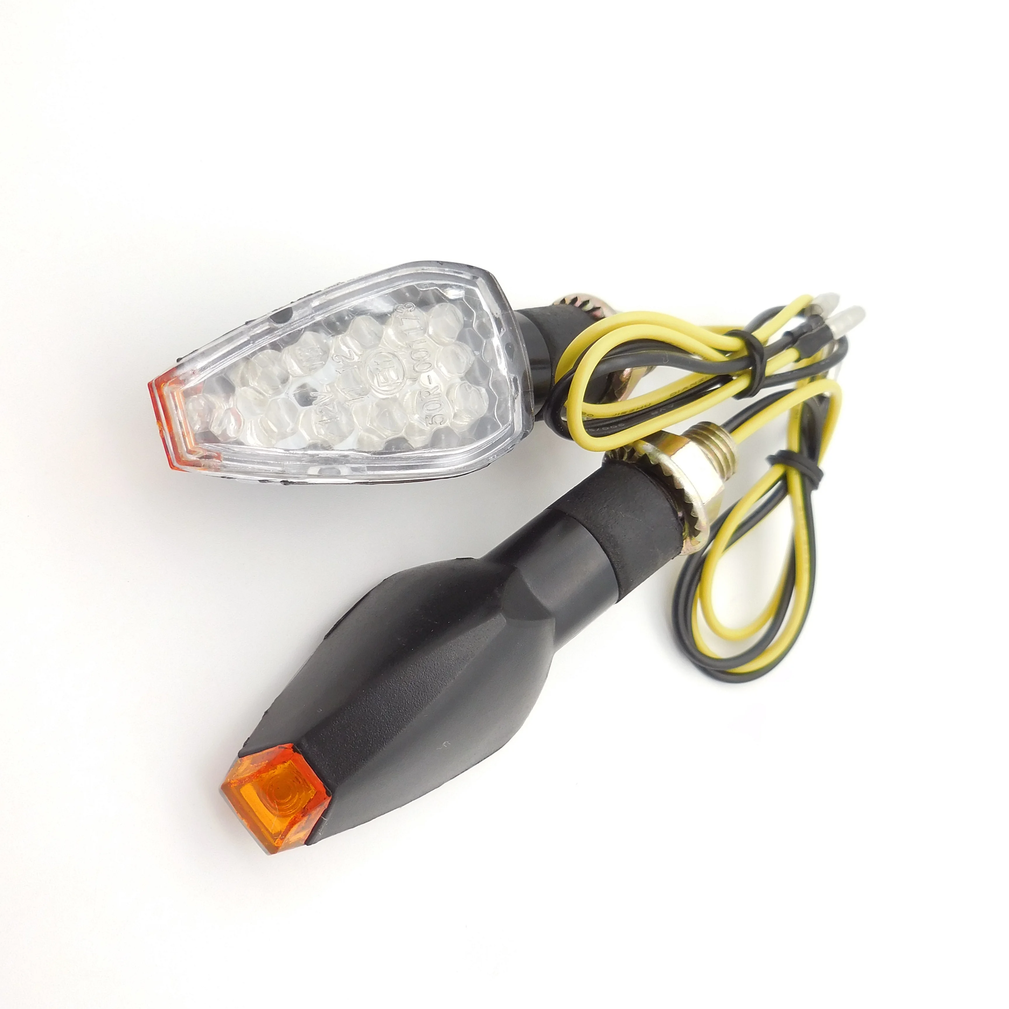 e mark Mini Stalk Arrow 14 LED Motorcycle Turn Signals Indicator Lamp Blinker Lights 12V Amber