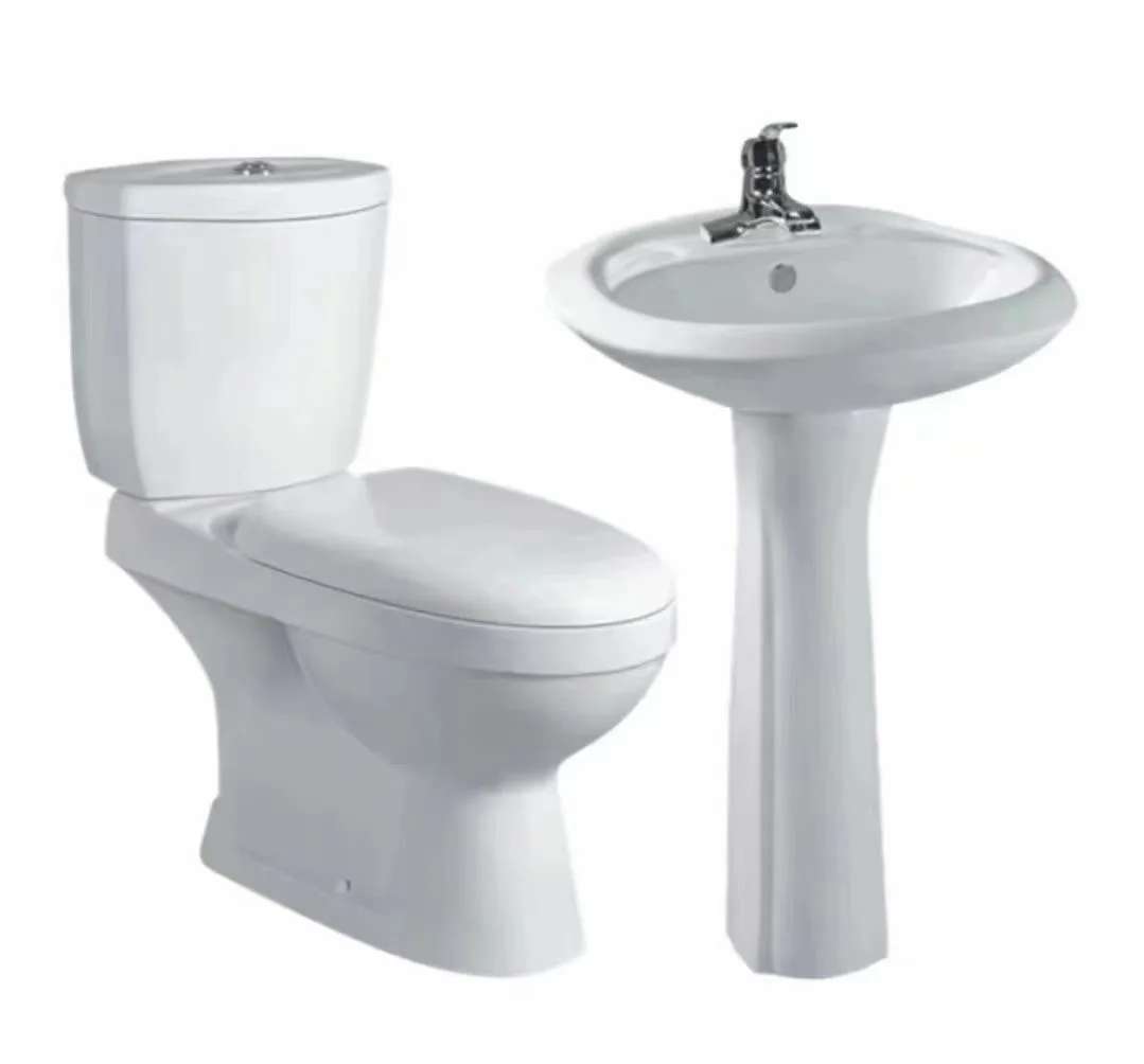 Africa New Designs Ceramic China Floor Mounted Twyford Suite Two Piece Ceramic Toilet Bowl Wc