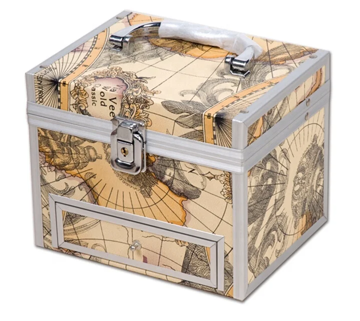 Wholesale avon products of Aluminum CaseTravel Organizer with Drawer Professional Artist Makeup Cases