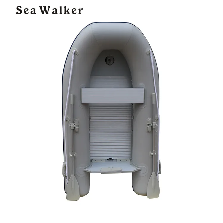 Seawalker CE 4 M Inflatable Fishing Boat  PVC Material Raft With Aluminium Floor Rubber Boat Rowing Boat For Summer Sport