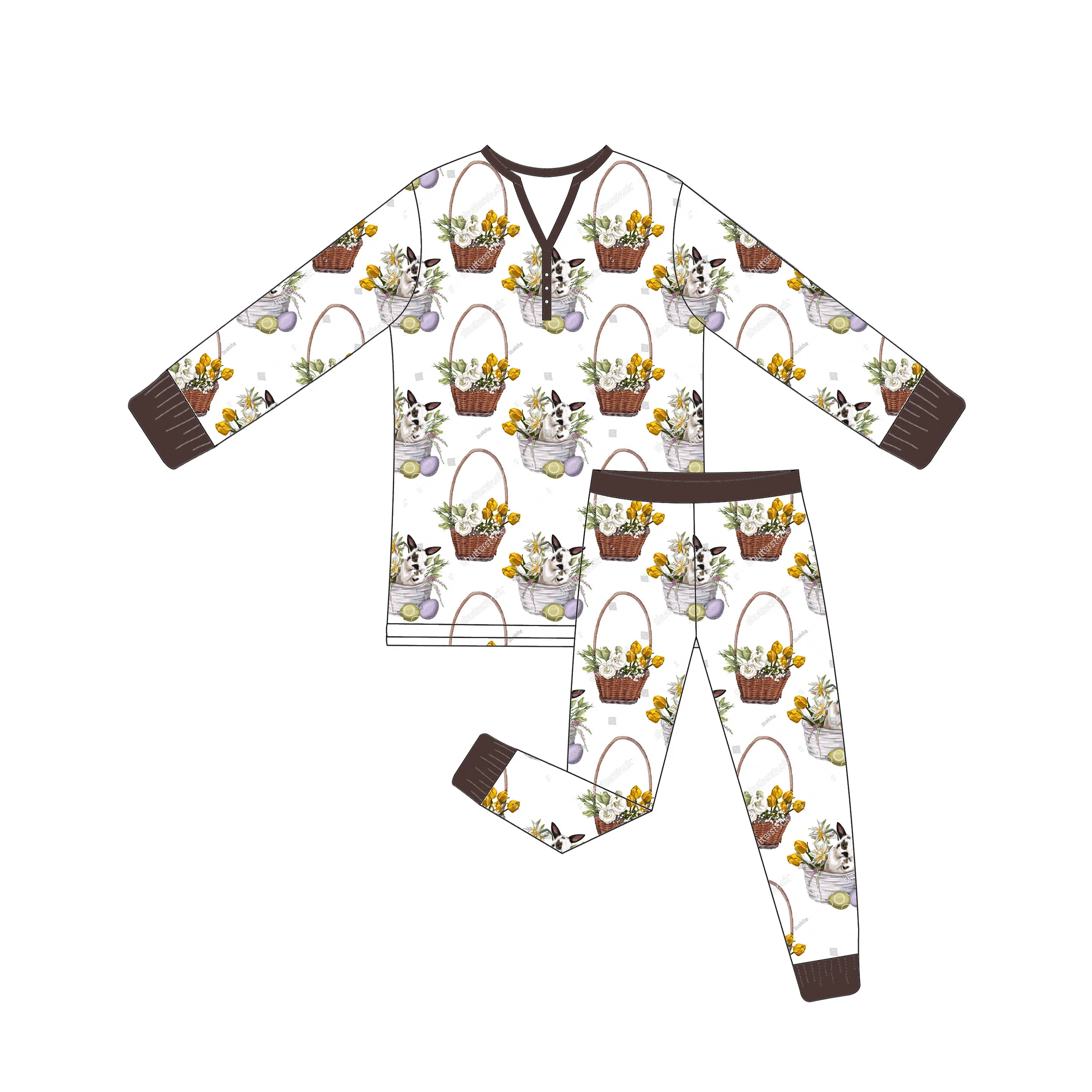 Factory price handmade alpaca design bamboo anti-bacterial Newborn Bodysuit custom onesies