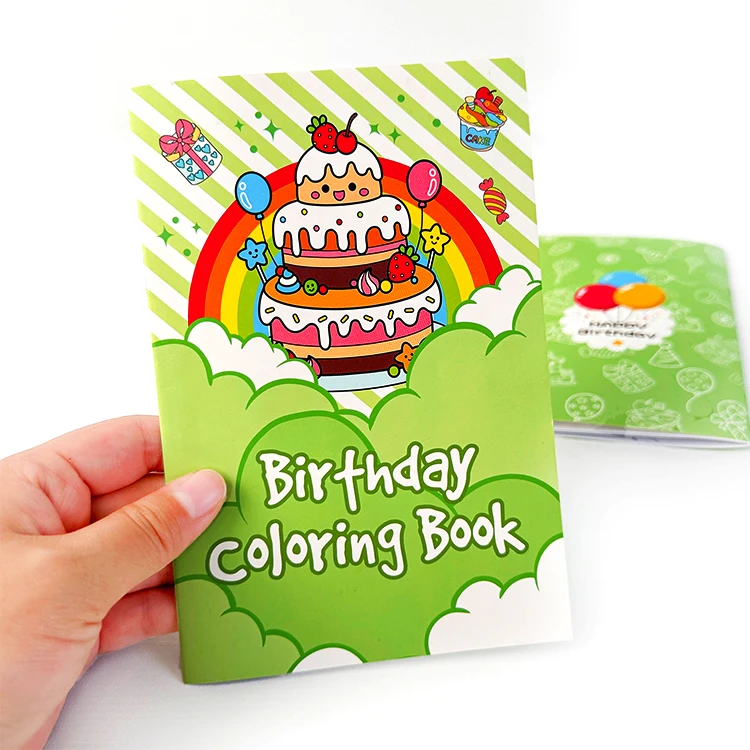 free sample custom soft cover children birthday drawing coloring book printing for kids