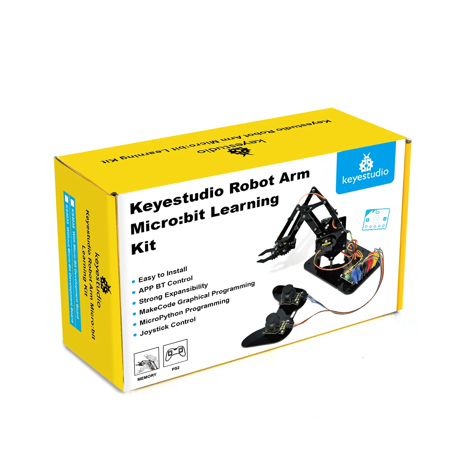 Keyestudio Micro Bit Robot Arm Microbit Learning Kit