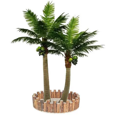 Coconut Trees Giant Artificial Palm Tree Plastic Tall Fake Indoor Outdoor Palm Date Plant Evergreen Plastic Plants