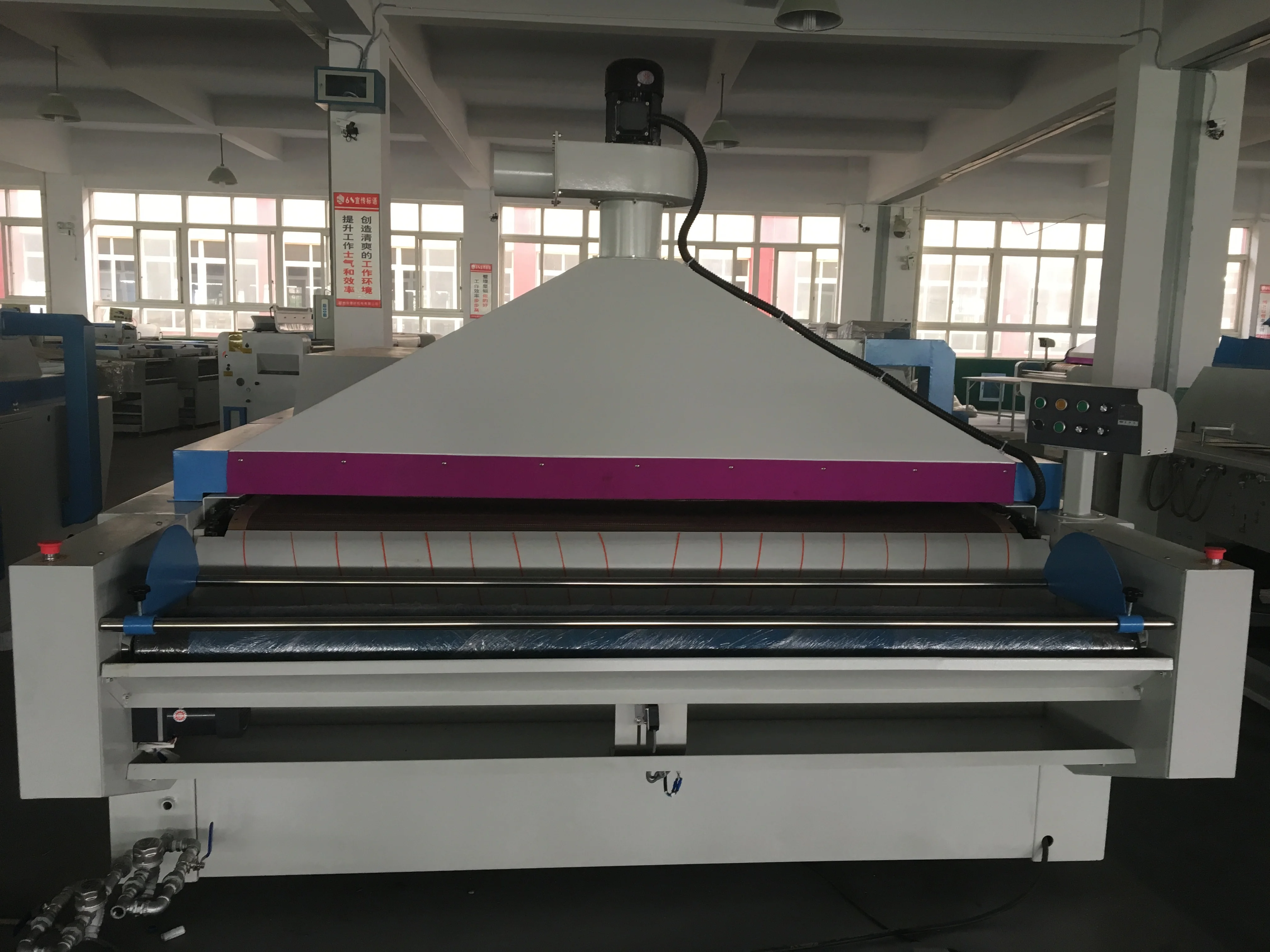 Professional textile cloth fabric Steam Preshrinking And Heating Setting  machine For Garment Factor