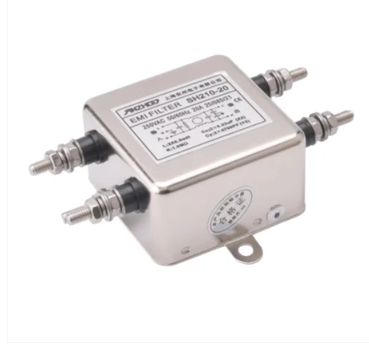 Однофазный сетевой фильтр 20A 250V sh210-20 установка с помощью винтов sh210-10 sh210-6