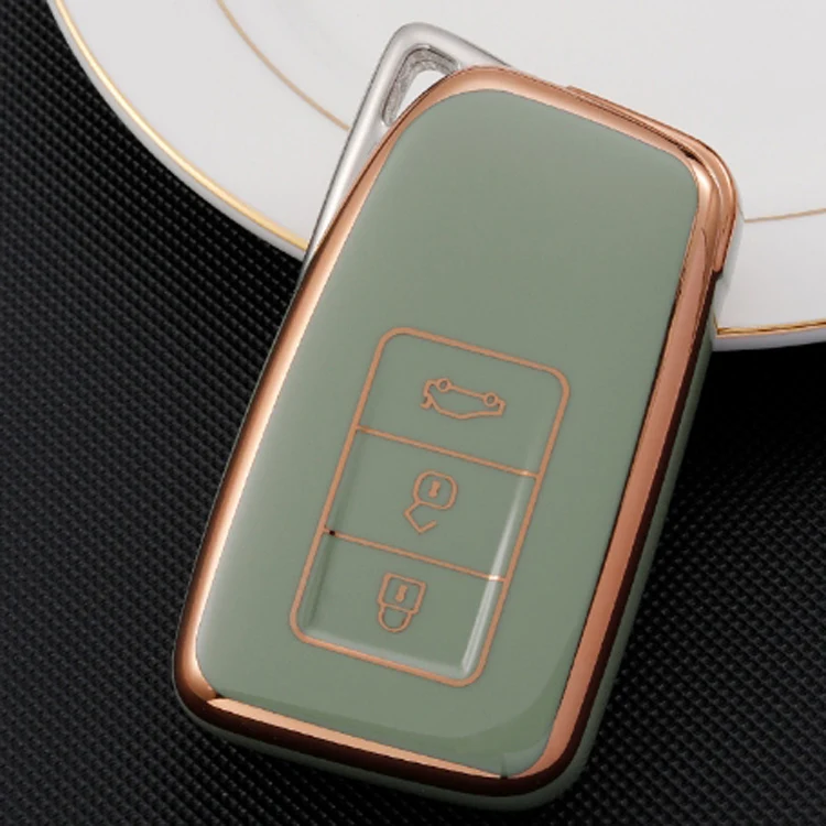 TPU Keyless 4 Buttons Smart Remote Car Key Fob Case Cover Blank For Lexus