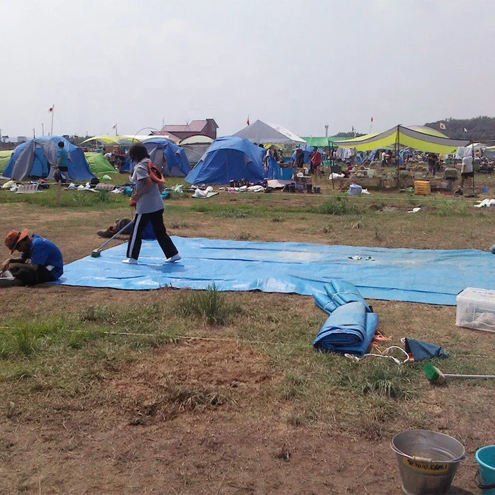 4x6m Waterproof Fabric Factory Price Uv Treated Woven Pe Tarpaulin With Pp Rope And Aluminum Eyelet