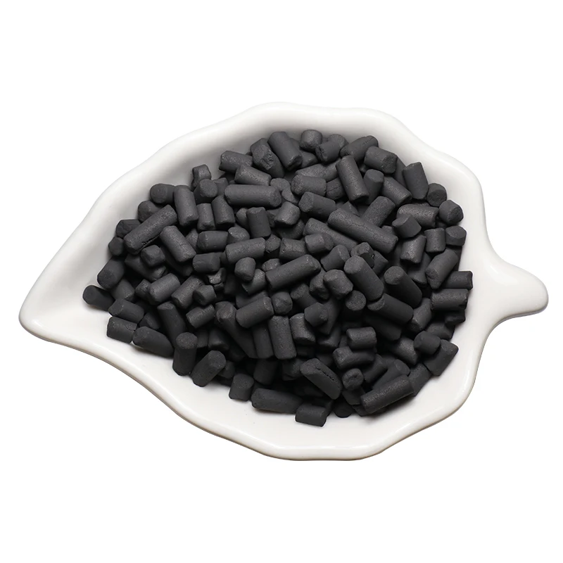 Columnar activated carbon odor absorber pellet activated carbon