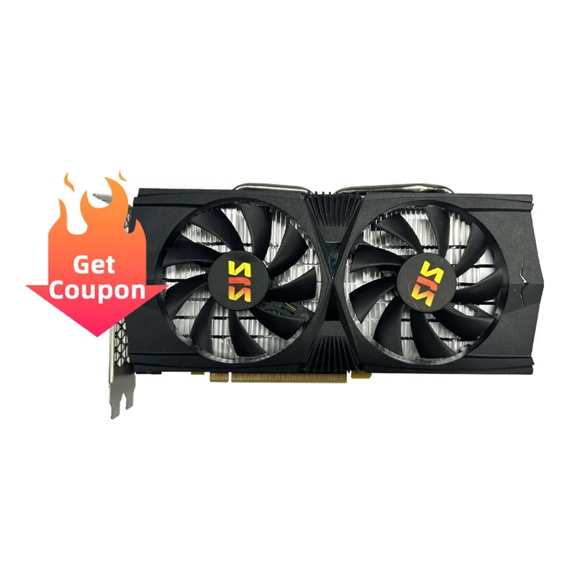 Видеокарта SJS игровая RX580 8G GDDR5 AMD видеокарта для геймеров Radeon placa de Video GPU RX 580 8GB 2048SP