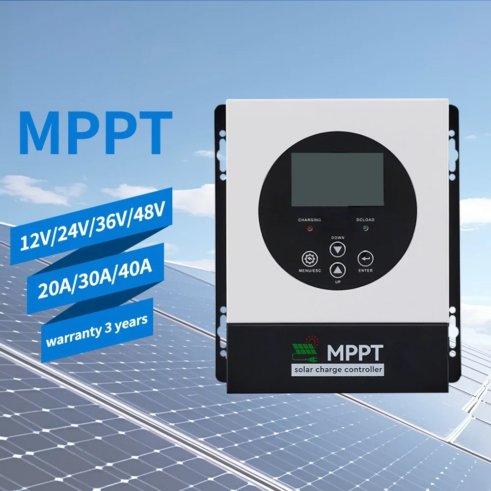 20a 30a 40A Self-adaptive MPPT solar charger 12v 24v 36v 48v solar charge controller for solar energy system