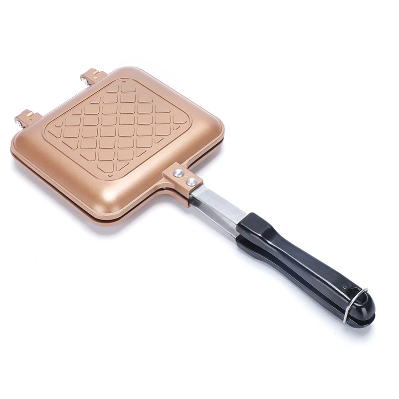 Hot sand toaster Double Pan Gas and Hot Sale Die-Casting Aluminum Sandwich Maker pan mold Breakfast panini press