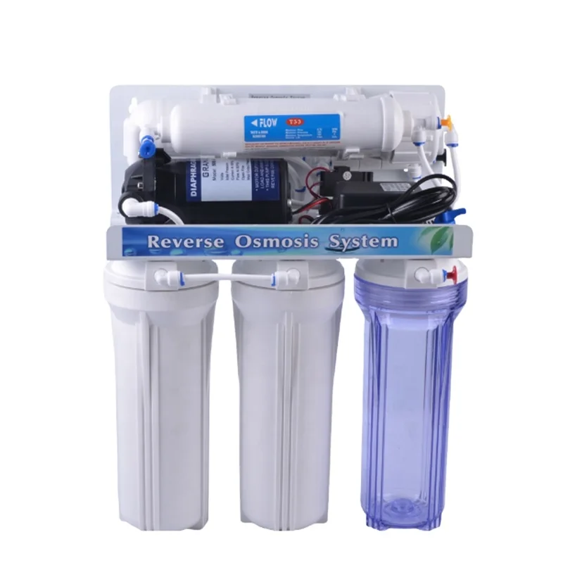 Фильтр для воды 6 этап 50 75 100 GPD RO цветная коробка 25 запасные части обратного осмоса установка на месте 18 секунд 220