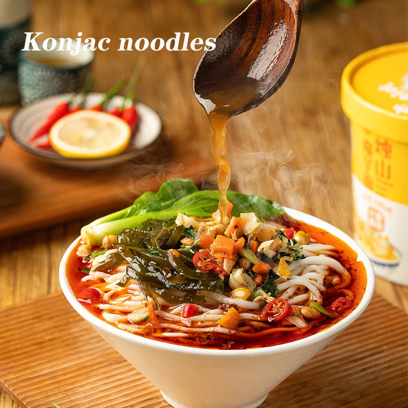 279g Fat-reducing Meal Replacement Golden Soup Konjac Vermicelli zero Fat zero Calorie Sugar-free Konjac Instant Noodles