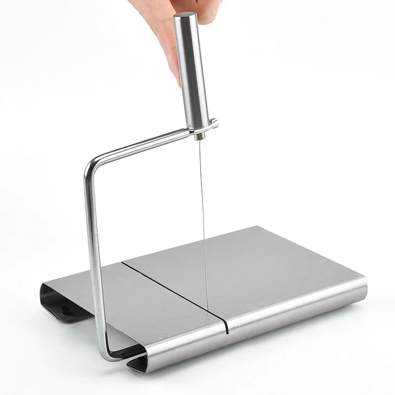 New Arrival Multi Function Kitchen Tool Ham Cheese Cutter Stainless Steel Manual Cheese Slicer with Cutting Wires
