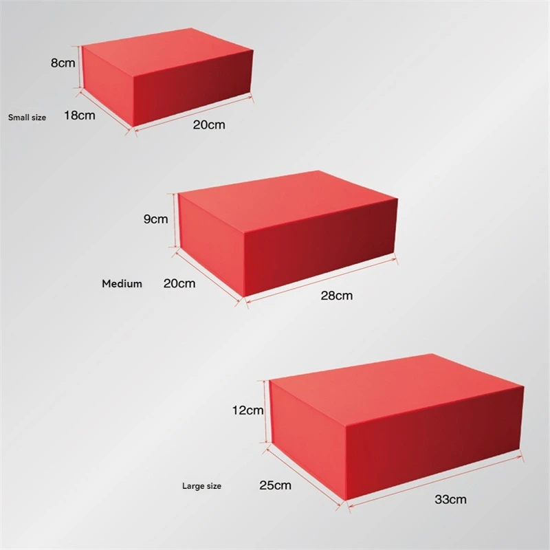 Rectangle Collapsible Box with  Hardboard and  Magnetic Lid for Christmas  Gift Packaging