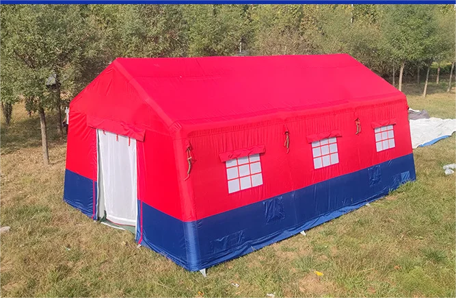 Outdoor portable white air sealed fast folding blow up tent Inflatable medical tent shelter for hospital emergency use