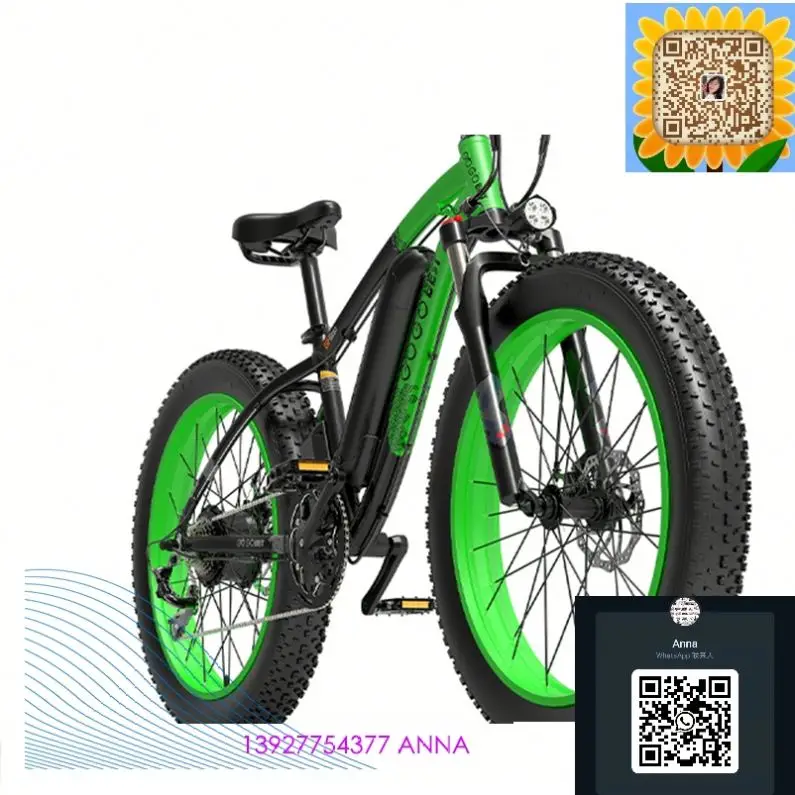 Hot Sale GF600 Aluminum Alloy Frame Fat Tire Foldable Adult 1000w 36v 13ah 26inch Road Dirt Electric Mountain Bicycle