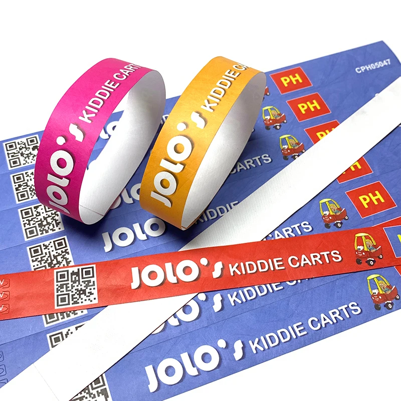 Wholesale Customized Cheap Event Ticket Bracelet Tyvek Wrist Band Disposable Personalized Wristbands For Events