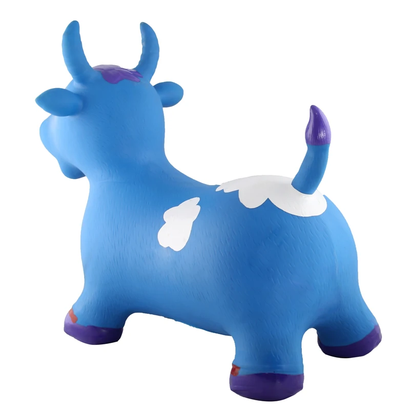 Wholesale Kids inflatable animal cow PVC Thicken jumping toy outdoor
