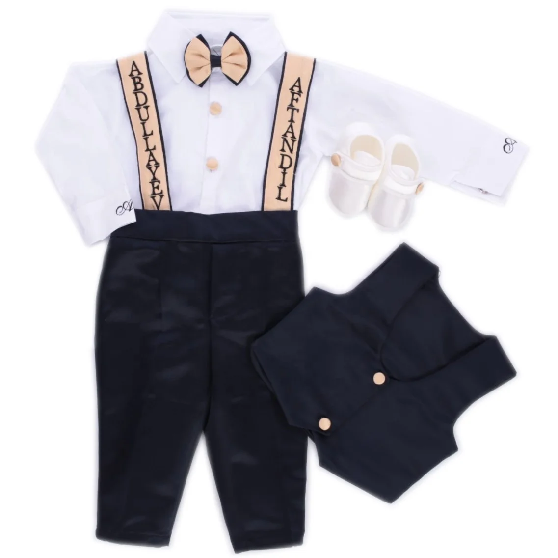Birthday 1 Years Clothes Wholesale Custom High Quality Luxury Modern Wedding Baby Boy Suit Party Vest And Pants Kids Clothing
