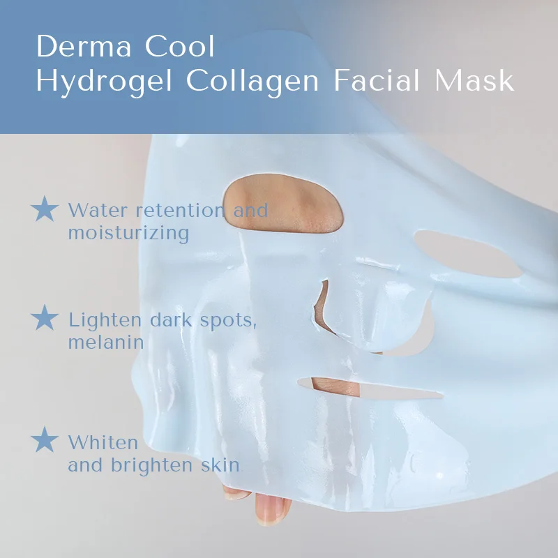 Derma Cool гидрогель коллаген отбеливание кокосовое желе маска для лица Косметика по уходу за кожей