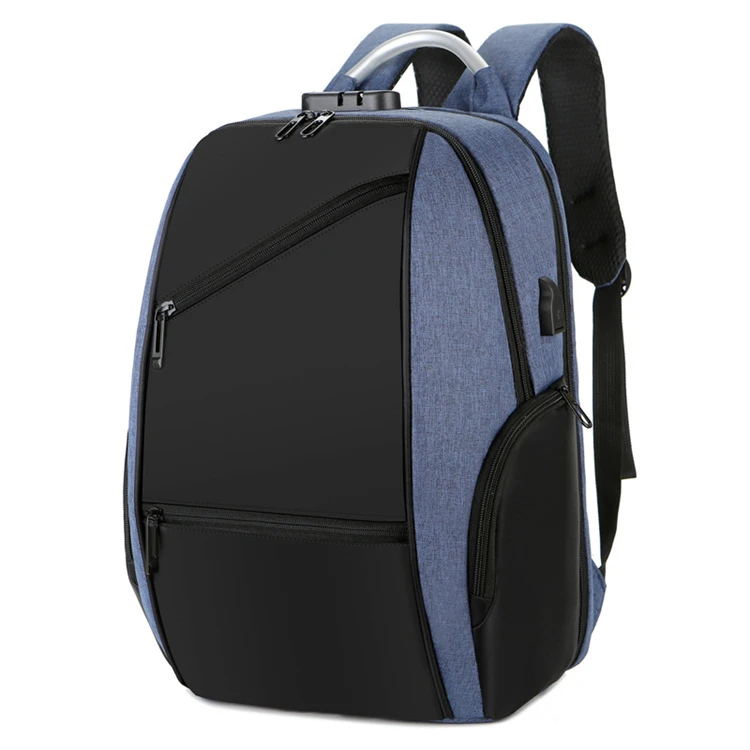 2024 smart 15.6 new product oem men fashion nylon laptop backpack with aluminum handle