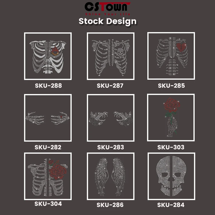 Manufacturer Transfer Printing Bling Bling Iron On Heat Transfer Designs