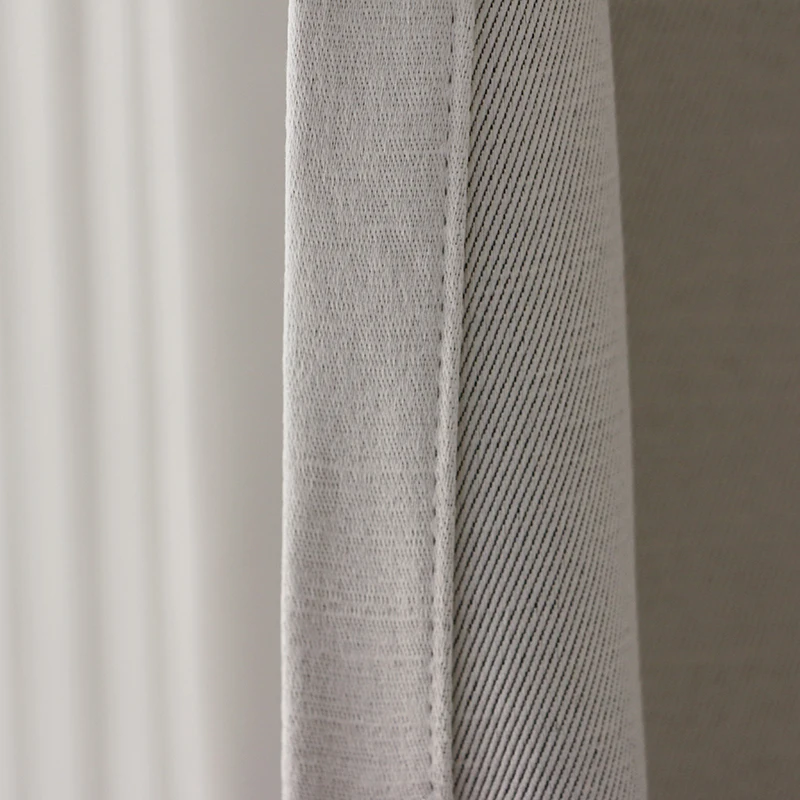 In Stock Luxury Solid Color Shade Curtain Window Hotel & Home blackout Curtain