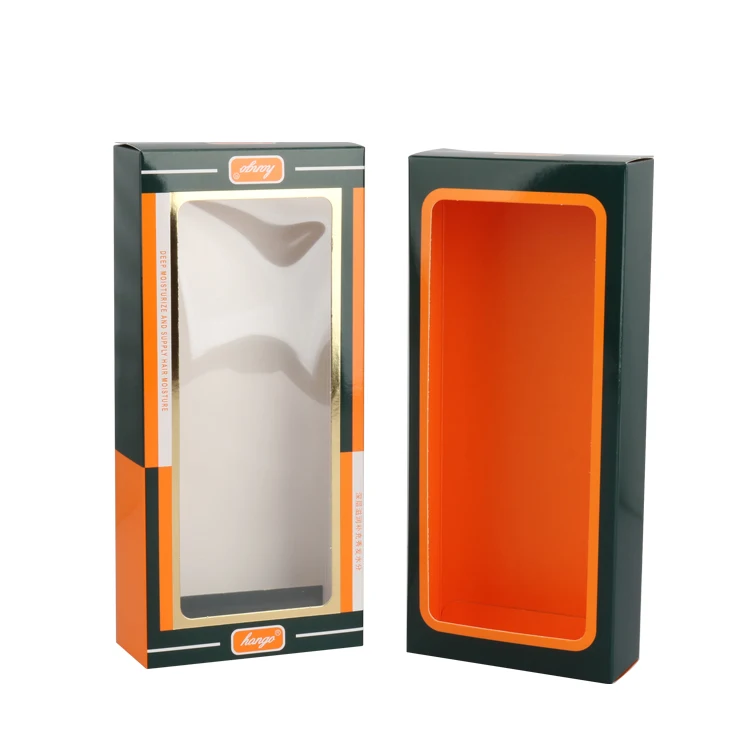 Custom Hollow Foldable Sliding Box Packaging Sleeve With Window Transparent Film Paper Card Box