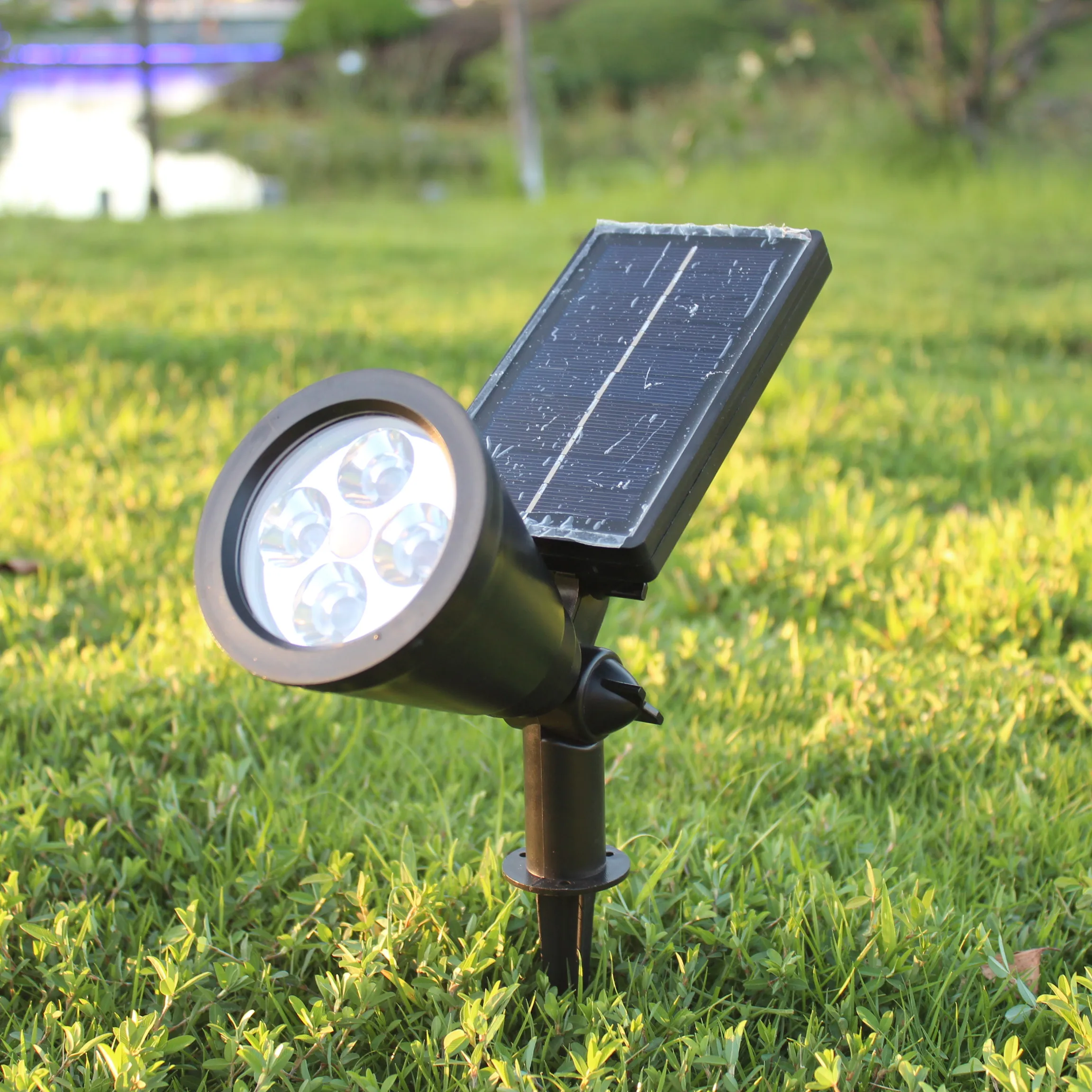 LED Solar Garden Light 2-in-1 Yard Outdoor Solar Lights with Battery